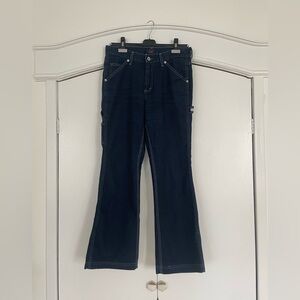 Tommy Hilfiger Old School Dark Blue Wide leg Jeans ladies 29w/28L